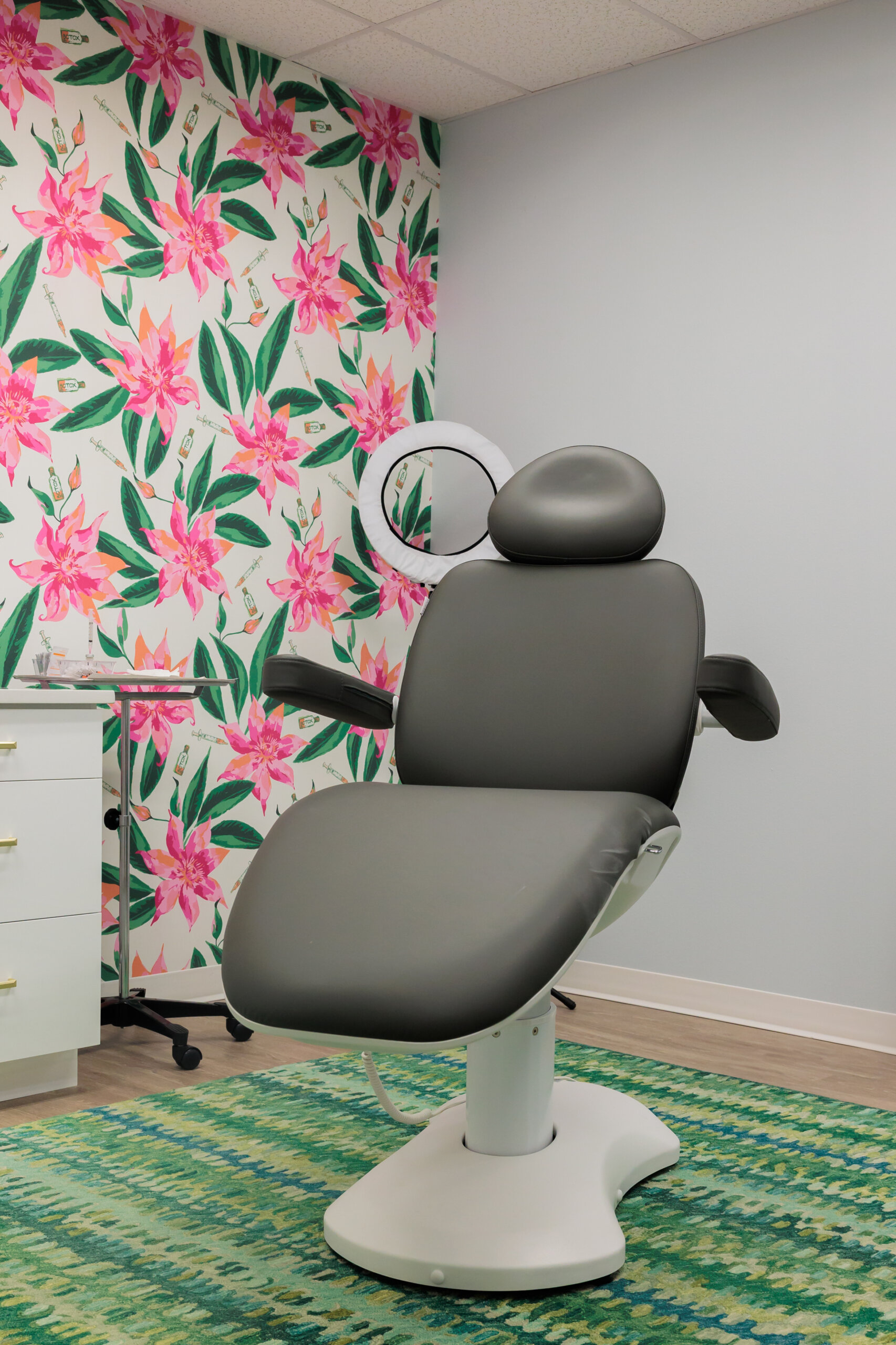 Treatment room at Aesthetics